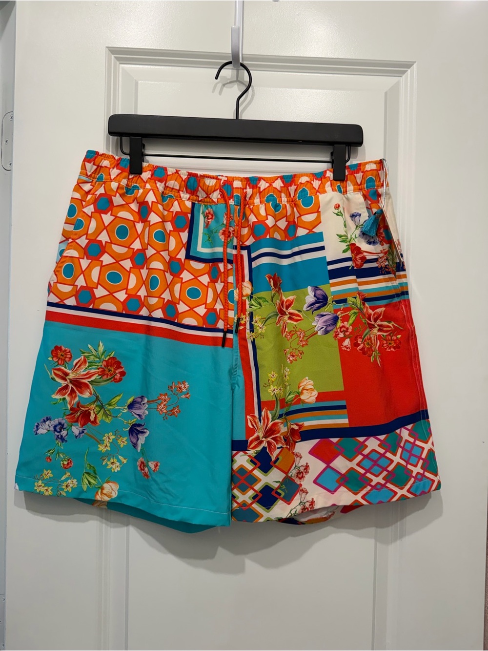 Johnny Was Lucana Floral & Stripe Men’s Swim Trunks